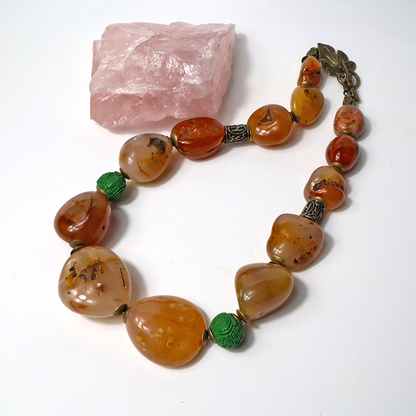 Karneol Halskette, Armband