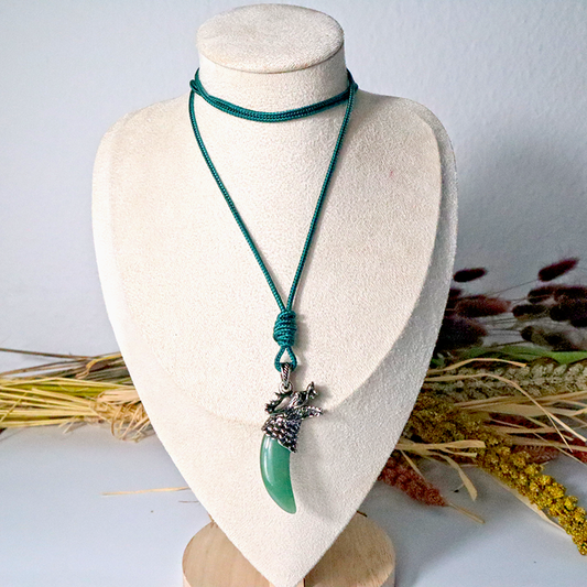 Kordelkette / Aventurin Anhänger