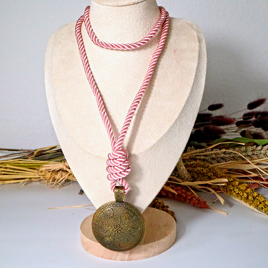 Kordelkette / rosa