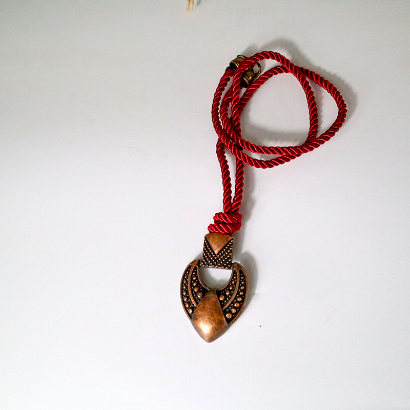 Kordelkette / Weinrot