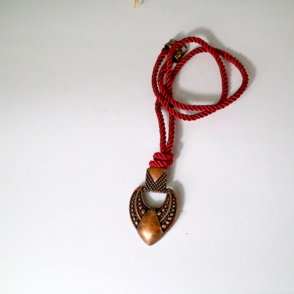 Kordelkette / Weinrot