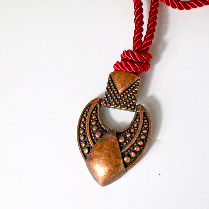 Kordelkette / Weinrot