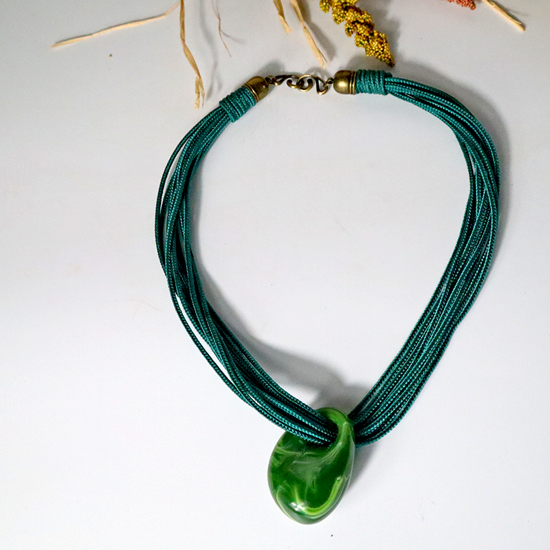 Kordelkette / grün