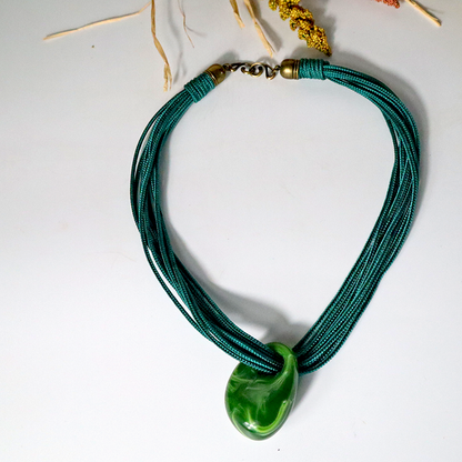 Kordelkette / grün