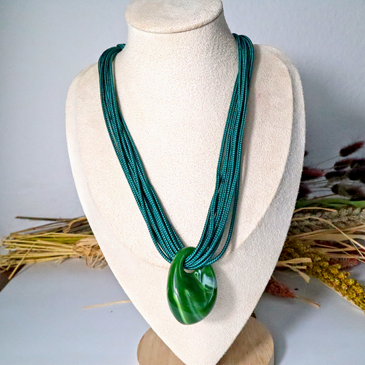 Kordelkette / grün