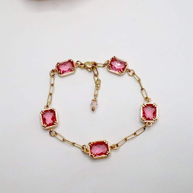 Edelstahlarmband / rosa