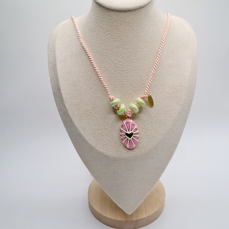 Kordelkette / rosa