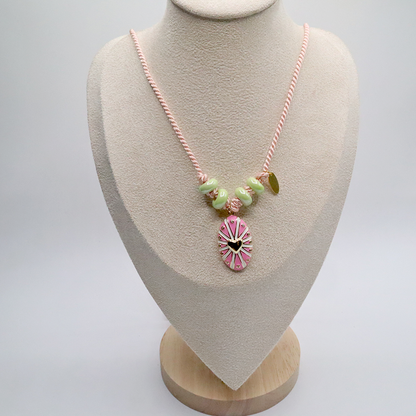 Kordelkette / rosa