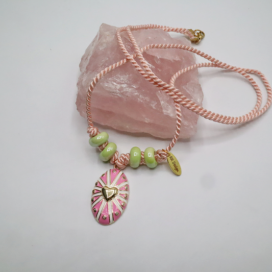 Kordelkette / rosa