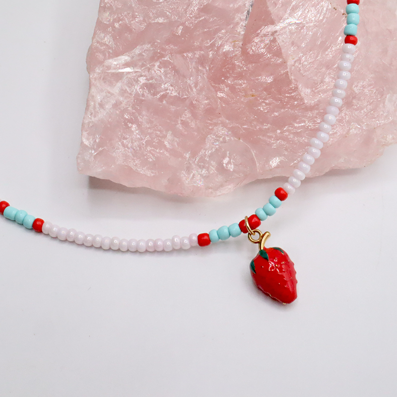 Colorful-Halskette mit Obst Anhängern