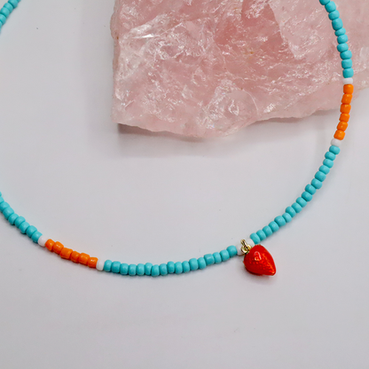 Colorful-Halskette mit Obst Anhängern