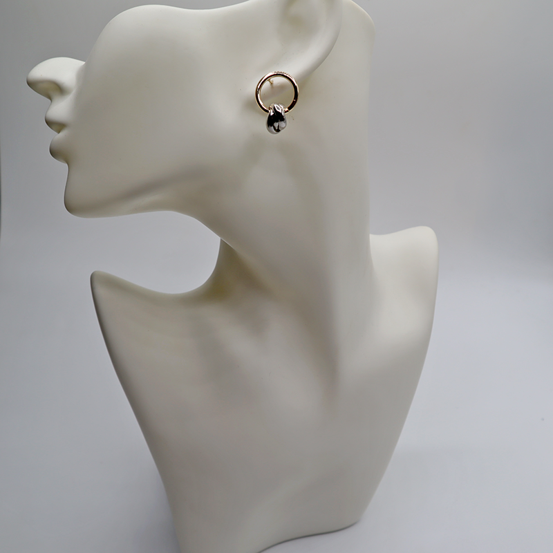 Gold-Silber Ohrstecker