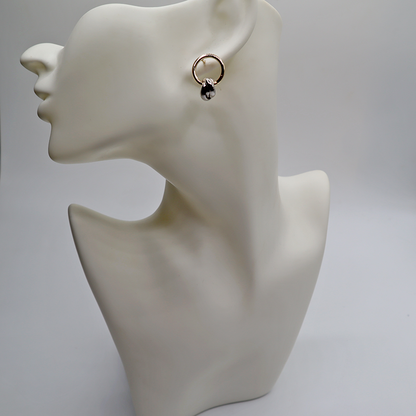 Gold-Silber Ohrstecker