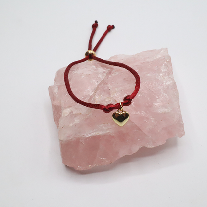 Rotes Kordelarmband