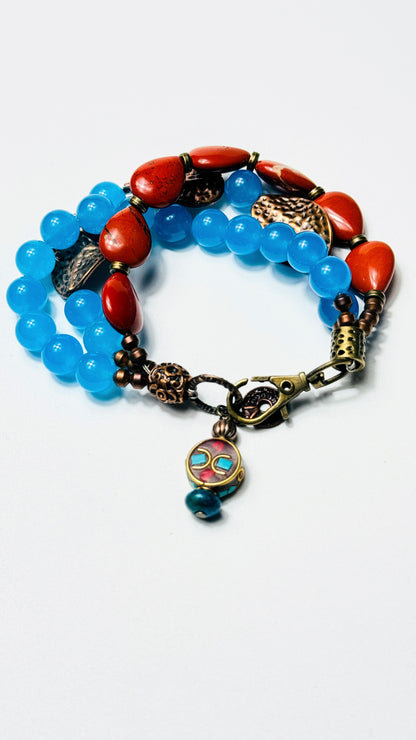 Topas - Jaspis Armband