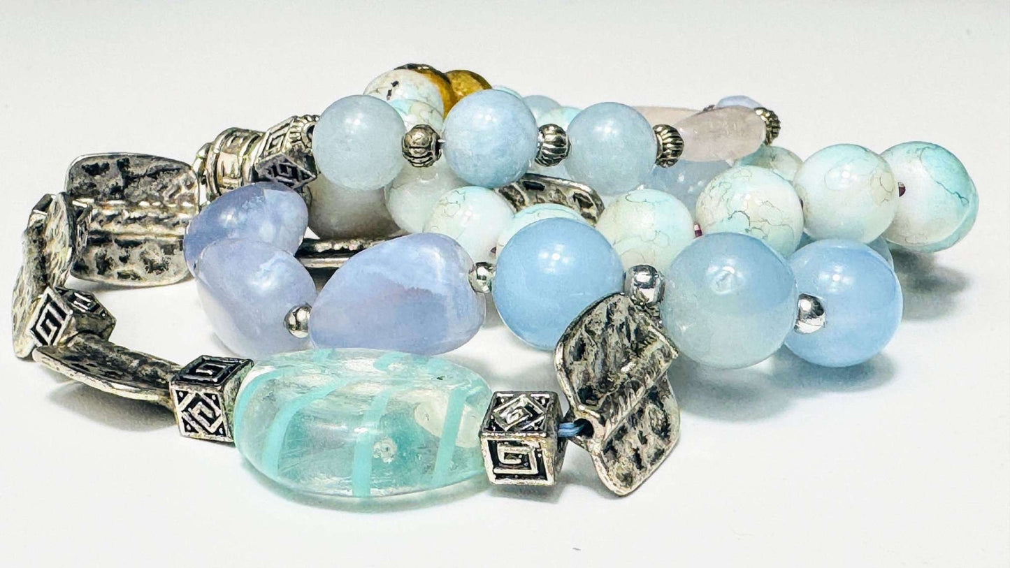 Chalcedon  Armband-Set