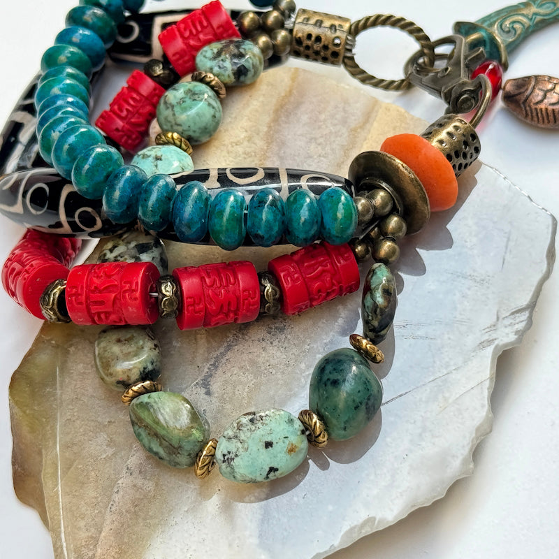 Türkis-Chrysokoll Armband
