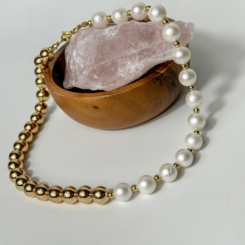 Perlen & Hämatit Schmuckset