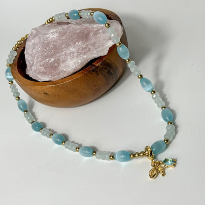 Opal & Aquamarin Schmuckset