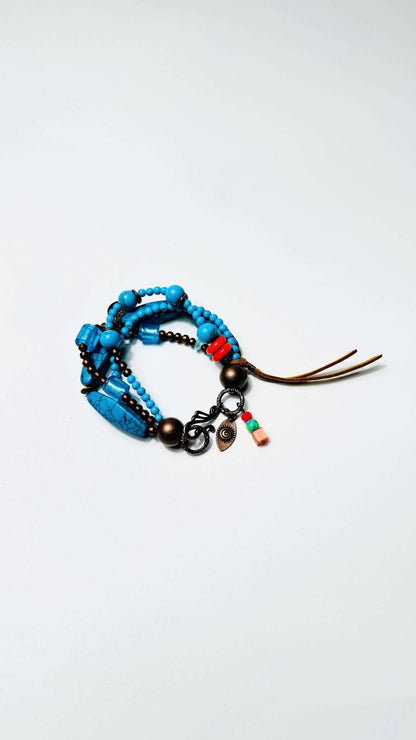 Türkis-Howlith Armband Damen