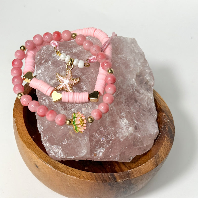 Rosa Armband-Set