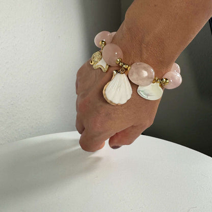 Rosenquarz Armband