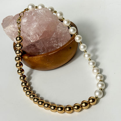 Perlen & Hämatit Schmuckset