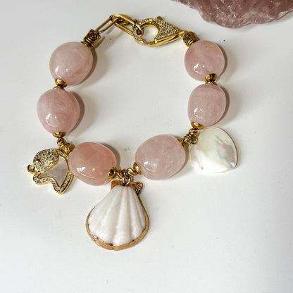 Rosenquarz Armband