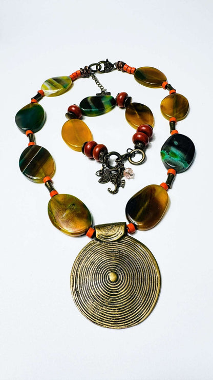 Madagaskar Achat Armband