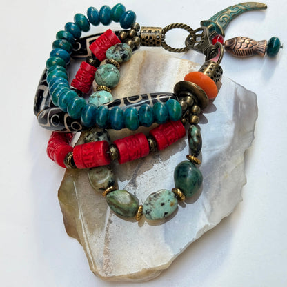 Türkis-Chrysokoll Armband