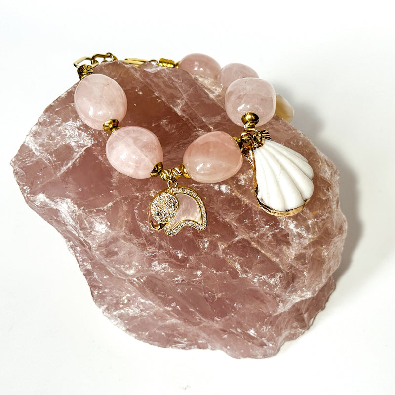 Rosenquarz Armband
