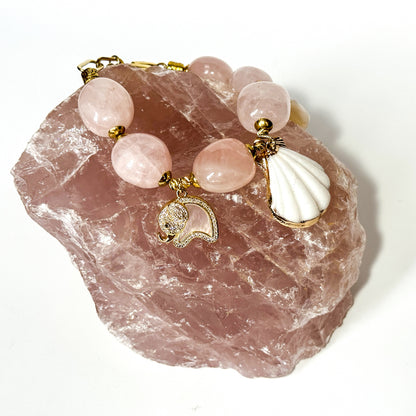 Rosenquarz Armband