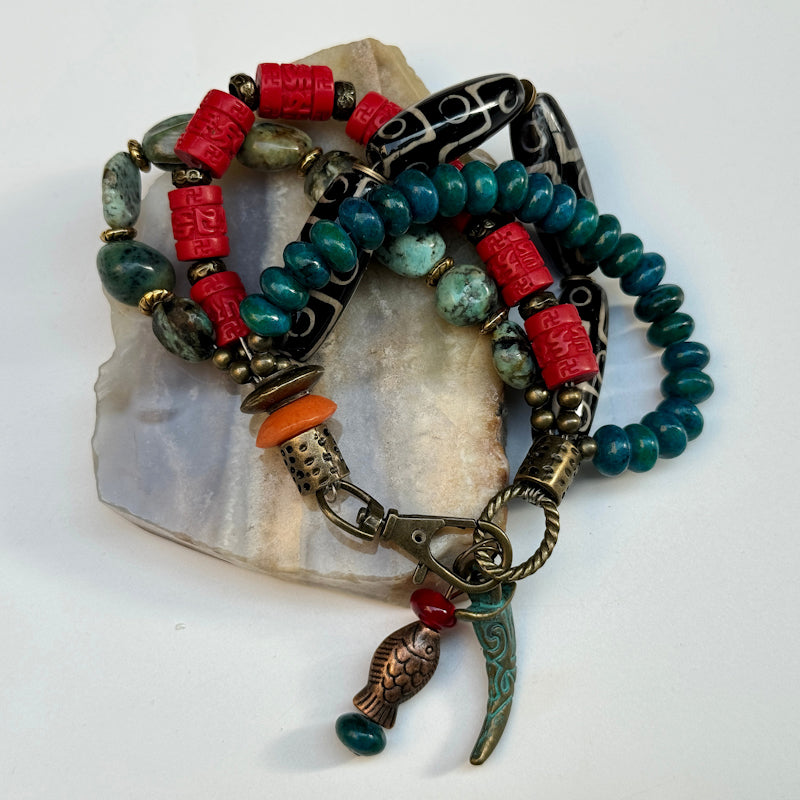Türkis-Chrysokoll Armband