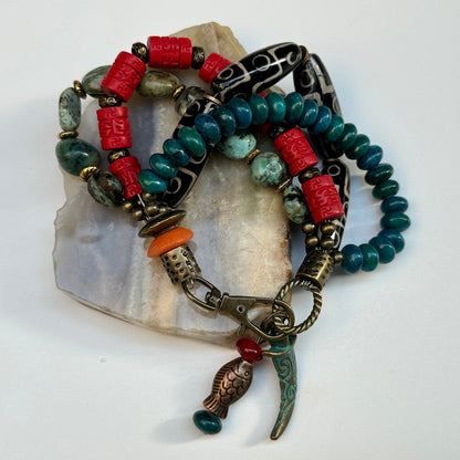 Türkis-Chrysokoll Armband