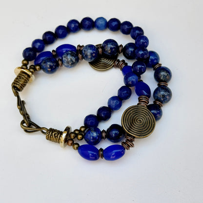 Lapislazuli - Opal Armband