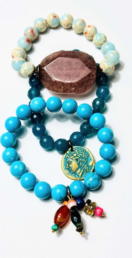 Türkisblau Armband