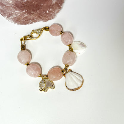 Rosenquarz Armband