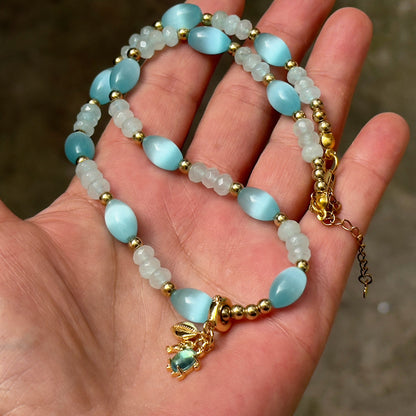 Opal & Aquamarin Schmuckset