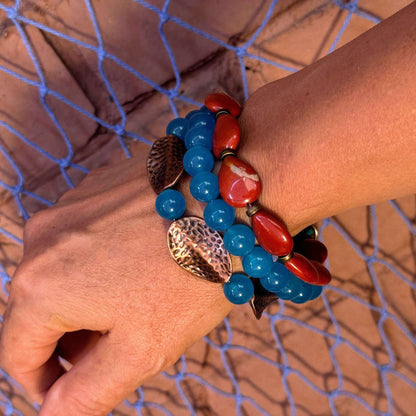 Topas - Jaspis Armband