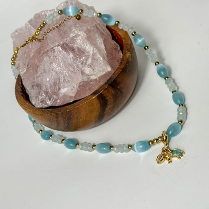 Opal & Aquamarin Schmuckset