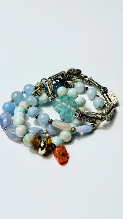 Chalcedon  Armband-Set