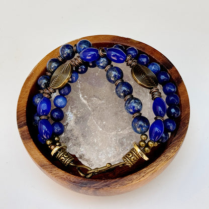 Lapislazuli - Opal Armband