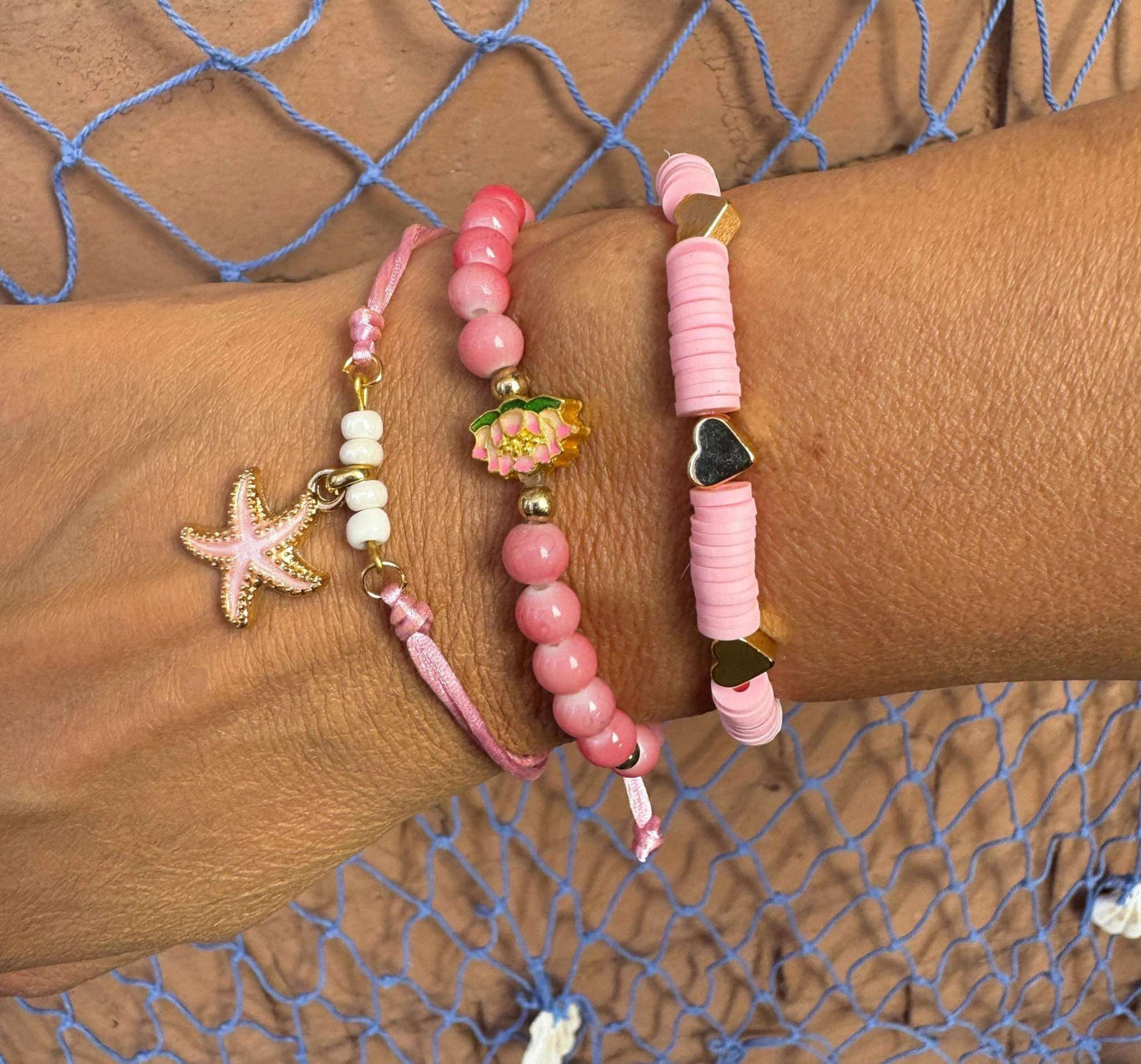 Rosa Armband-Set
