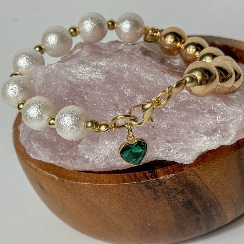 Perlen & Hämatit Schmuckset