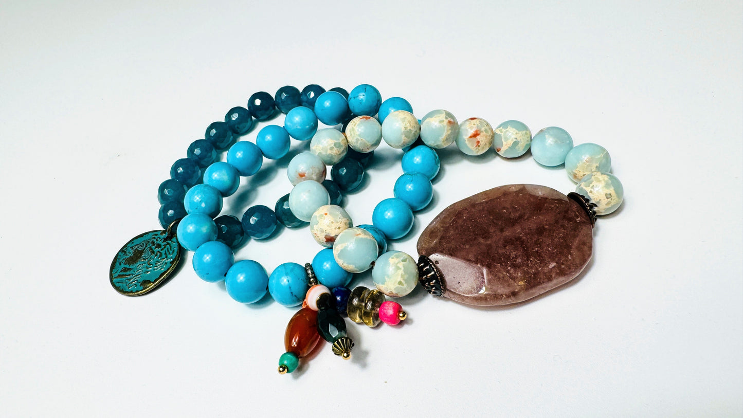 Türkisblau Armband
