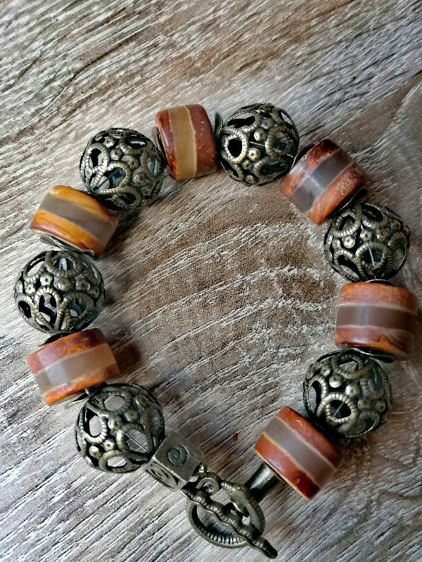 Tibetischer Achat Armband - RR DESIGN JEWELRY